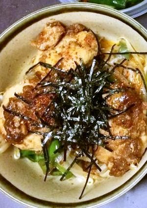 お一人料理　残り物つくね　からのつくね丼-レシピのメイン写真