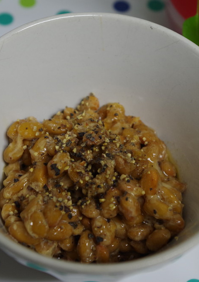 私の納豆の食べ方♪ごま油と黒胡椒☆-レシピのメイン写真