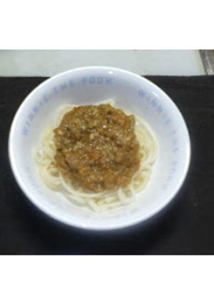 簡単！肉味噌うどん-レシピのメイン写真