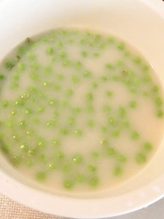 グリーンピースのパイタンスープ味で~-レシピのメイン写真