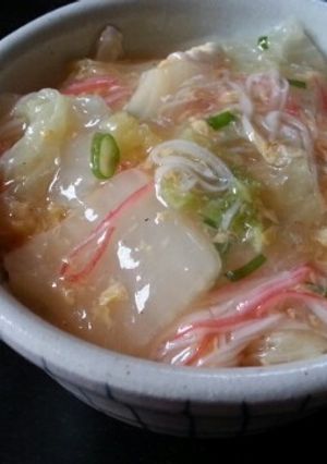 かんたん白菜とかにかまのとろとろ丼-レシピのメイン写真