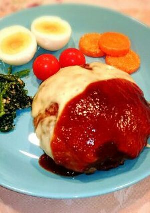 ふわふわうちの定番Wチーズハンバーグ☆-レシピのメイン写真