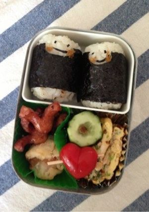 簡単かわいいお弁当〜ハートのミニトマト-レシピのメイン写真