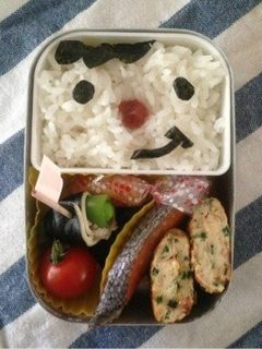 簡単かわいいお弁当 〜日の丸顔弁当-レシピのメイン写真