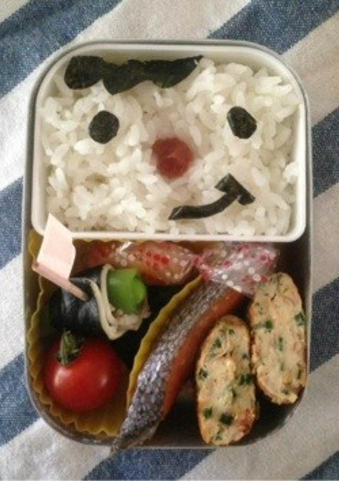 簡単かわいいお弁当 〜日の丸顔弁当-レシピのメイン写真