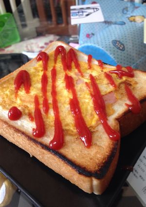 ハムエッグパン☆-レシピのメイン写真