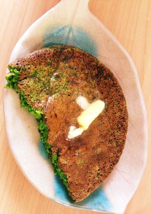グリーンパンケーキ-レシピのメイン写真