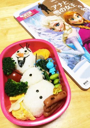 アナ雪オラフ弁当-レシピのメイン写真