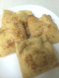 玉ねぎ油揚げ詰め焼きver簡単-レシピのメイン写真