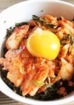 ビビンバ風キムチTKG-レシピのメイン写真