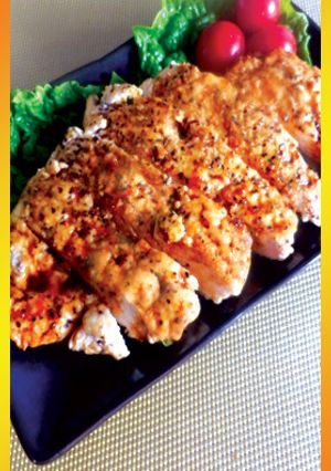 旨い！鶏胸肉のにんにくバター醤油ステーキ-レシピのメイン写真
