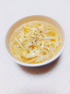 簡単♡えのき茸のサンラータン風スープ-レシピのメイン写真