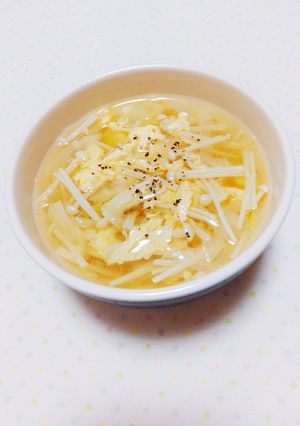 簡単♡えのき茸のサンラータン風スープ-レシピのメイン写真