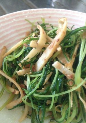 筍とおかひじきの梅おかか和え-レシピのメイン写真