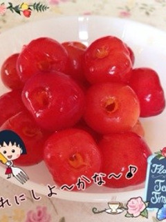 アメリカンチェリー種取り…(o˘◡˘o)-レシピのメイン写真