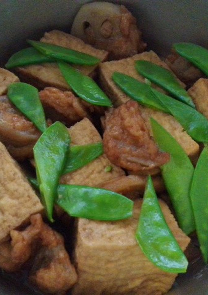 厚揚げとレンコン天の煮物-レシピのメイン写真