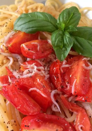 しらすとフレッシュトマトのパスタ-レシピのメイン写真
