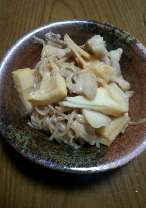 タケノコと豚肉の煮もの-レシピのメイン写真