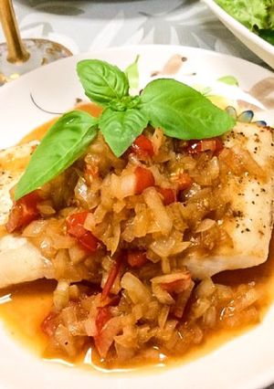 真鱈のムニエル オニオンバタぽんソース-レシピのメイン写真