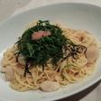 ホタテとたらこの和風パスタ