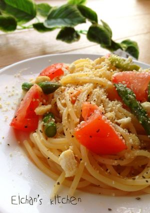 ✿トマトとアスパラの冷製パスタ✿-レシピのメイン写真
