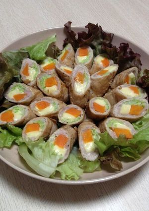 お野菜とチーズの肉巻き-レシピのメイン写真
