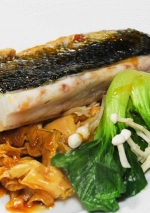 スズキのポワレ オレンジキャラメルソース-レシピのメイン写真