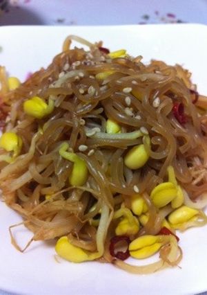 豆もやしと糸こんにゃく炒め-レシピのメイン写真