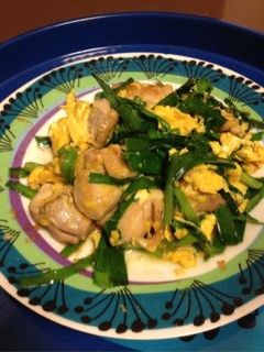 中華風あじ★鶏肉とニラの玉子炒め-レシピのメイン写真