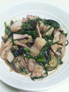 豚肉とナスとニラの味噌炒め♪-レシピのメイン写真