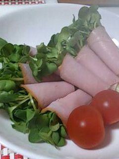 かいわれ大根のハム巻き-レシピのメイン写真