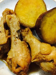 手羽元とさつまいもの煮物☆活力鍋で-レシピのメイン写真