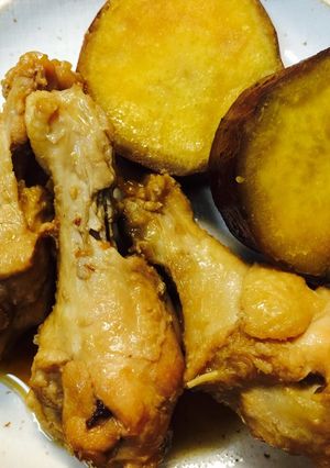 手羽元とさつまいもの煮物☆活力鍋で-レシピのメイン写真