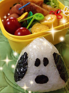 スヌーピーおにぎり-レシピのメイン写真