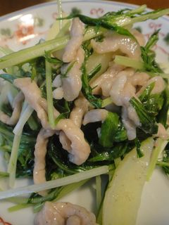 水菜と豚肉の炒め物-レシピのメイン写真