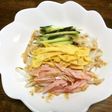 もやしと糸寒天の冷やし中華風