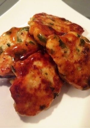ズボラな青ネギつくね照り焼き-レシピのメイン写真
