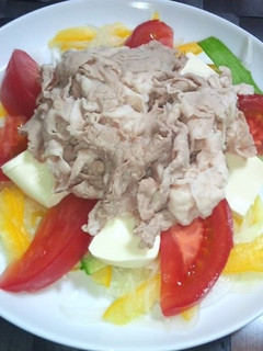 冷しゃぶと豆腐のサラダ-レシピのメイン写真