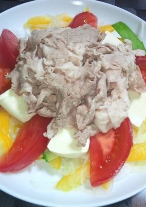 冷しゃぶと豆腐のサラダ-レシピのメイン写真