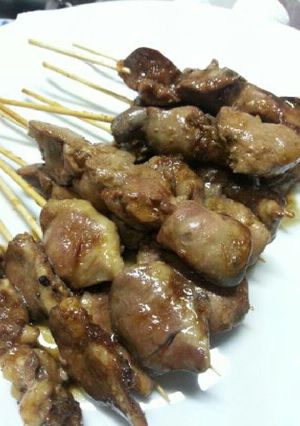 下処理不要！串焼き鶏レバー★タレ味で★-レシピのメイン写真