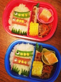 キャラ弁♪鯉のぼり♪-レシピのメイン写真