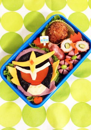 キャラ弁☆仮面ライダー鎧武-レシピのメイン写真