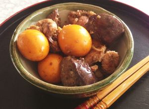 鶏もつ&レバー&きんかんの甘辛生姜煮-レシピのメイン写真