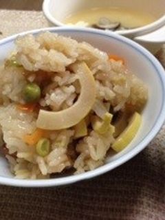 簡単!旬の味^ ^筍ご飯-レシピのメイン写真