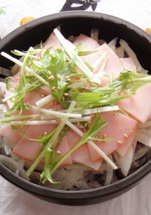 新玉ねぎとハムのズボラ飯-レシピのメイン写真