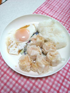 シュウマイ目玉焼きプレート-レシピのメイン写真