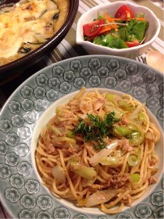 柚子胡椒香る*ツナと長ネギの和風パスタ-レシピのメイン写真