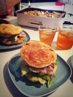 ホットプレートで簡単マフィンサンド-レシピのメイン写真