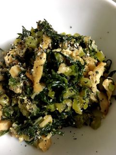 大根菜のよごし(大根葉の味噌炒め)-レシピのメイン写真