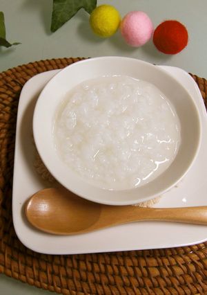 ポリ袋で作る離乳食　５倍がゆ-レシピのメイン写真